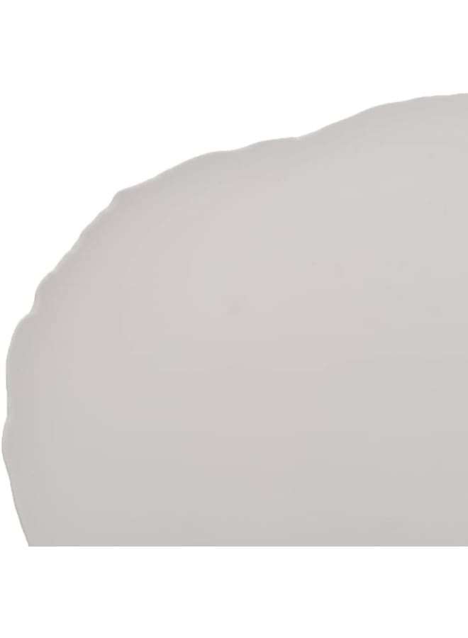 Rosa By Fathy Mahmoud Matt White Reef Porcelain Dinner Plate With Durable Material For Home 28 × 2.8 cm - Image 4